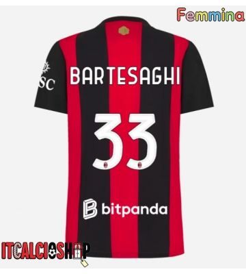 AC Milan Davide Bartesaghi #33 Prima Maglia Femmina 2026-27 Manica Corta